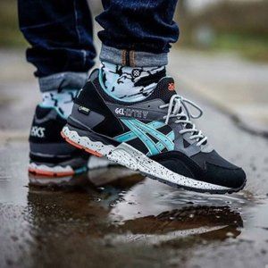 Asics Mens 8.5 Black Lace Up Gel-Lyte V Gore-Tex W